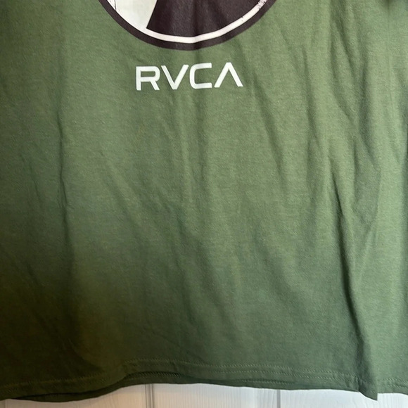 RVCA men’s green short sleeve graphic tee shirt size large - Picture 5 of 7